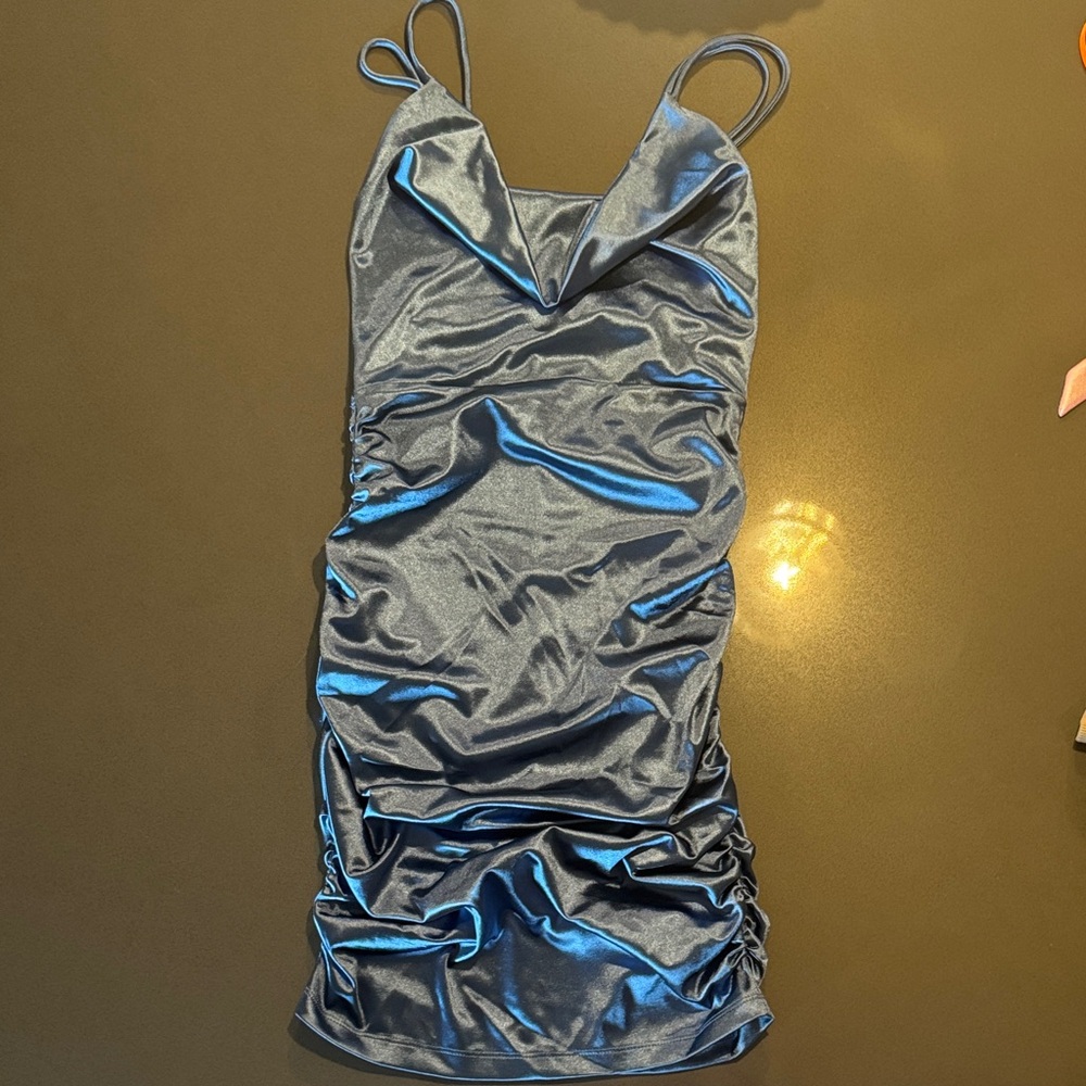 Windsor blueish gray small mini dress